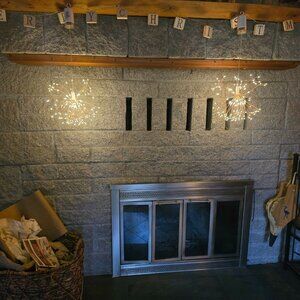 Starburst hanging led lights set of 8